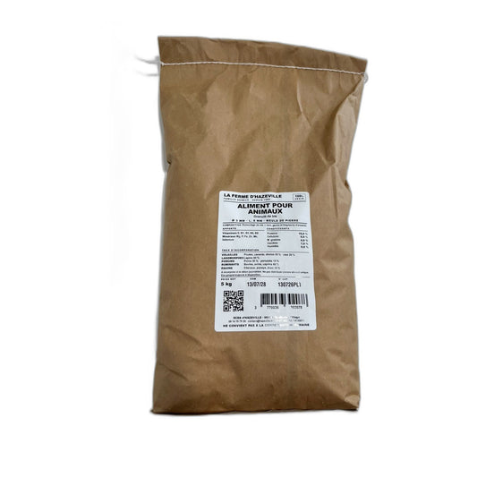 Sac de 5 kg de granulés de blé pour animaux, La Ferme d’Hazeville