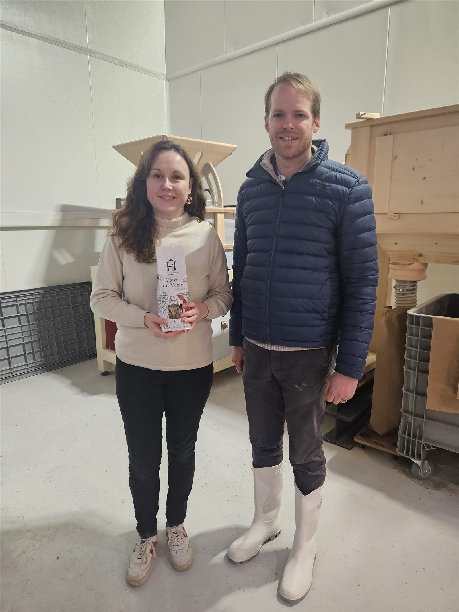 Les producteurs des Pâtes du Vexin dans leur atelier