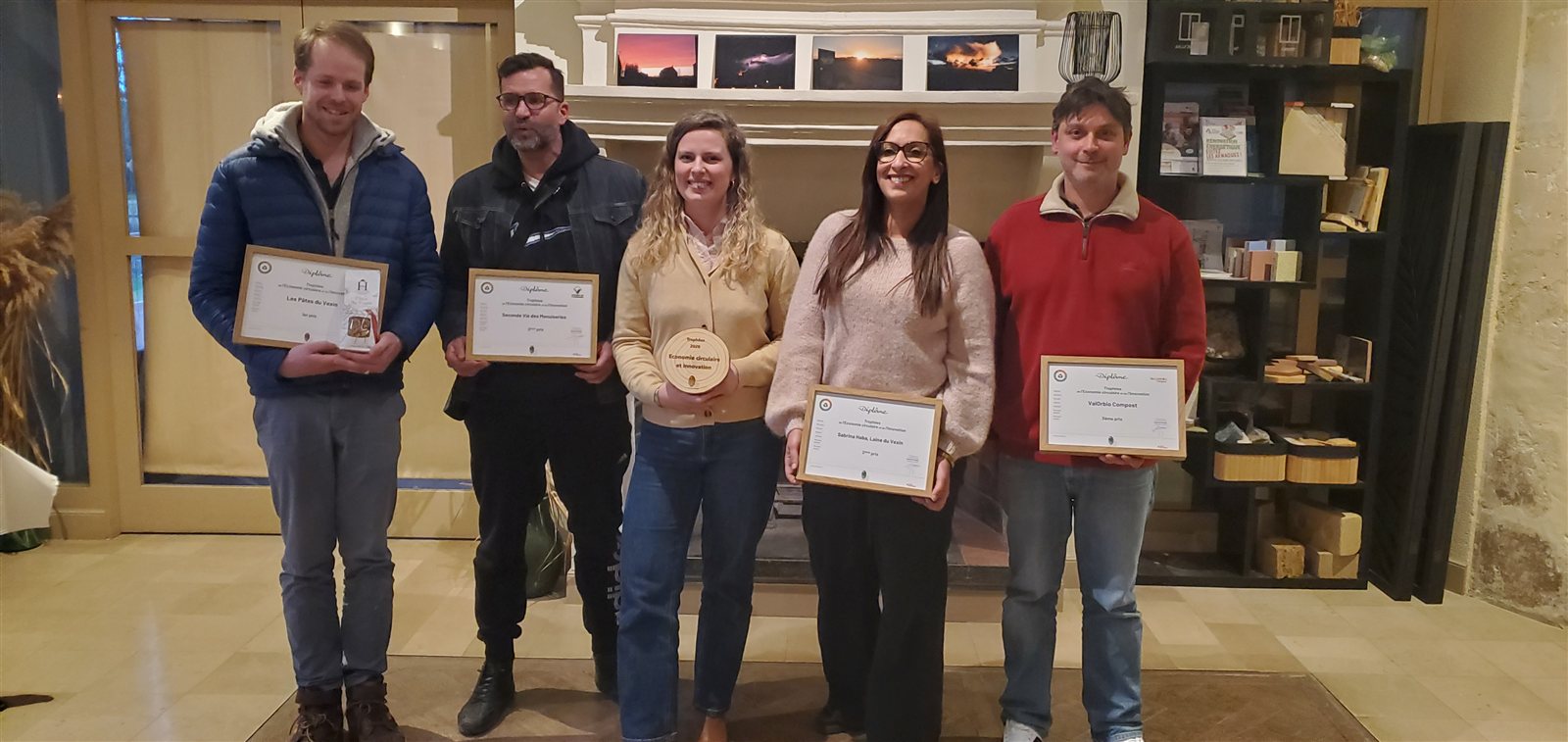 Remise des premiers Trophées de l'économie circulaire et de l'innovation du Parc du Vexin français