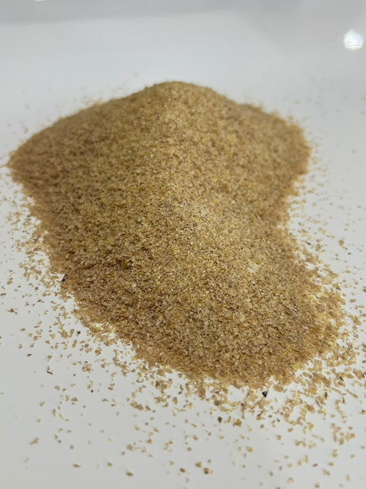 Semoule pour animaux, remoulage de blé, gros plan