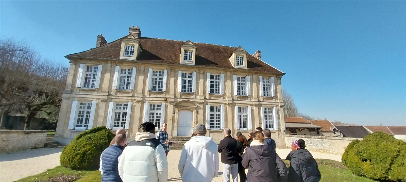 Chefs de cantine du département en visite au Château d'Hazeville, dans le Vexin